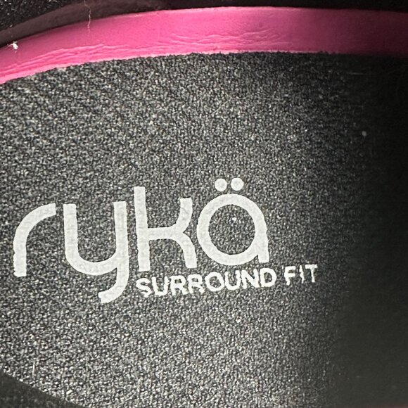 Ryka Womens Black Zip-Up Wedge Sneakers Size 7.5M Fabric Upper Cushioned Sole - Picture 8 of 8